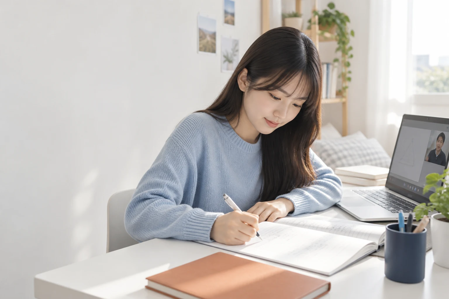 학습 과정을 표현한 AI 이미지